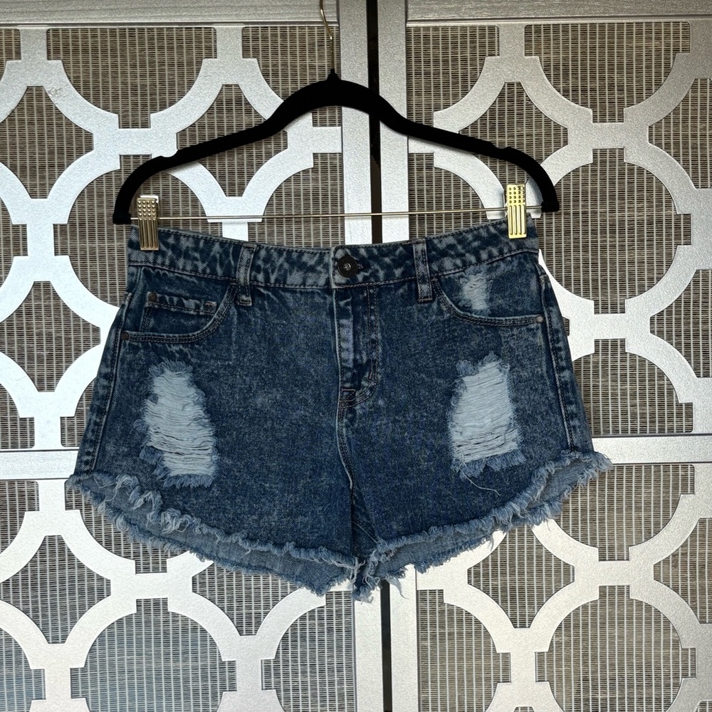 Denim Distressed Women Shorts